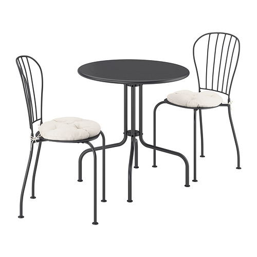 LÄCKÖ table+2 chairs, outdoor