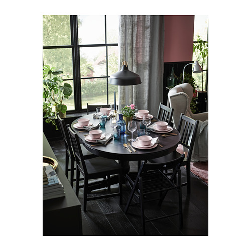 INGATORP - 延伸圓桌, 黑色 | IKEA 線上購物 - PH147013_S4
