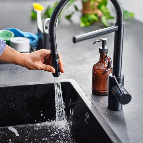 SALLSJÖN 廚房水龍頭附拉出式噴頭