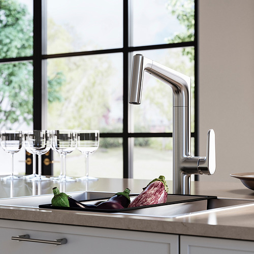 MAJSJÖN kitchen mixer tap pull out w spray