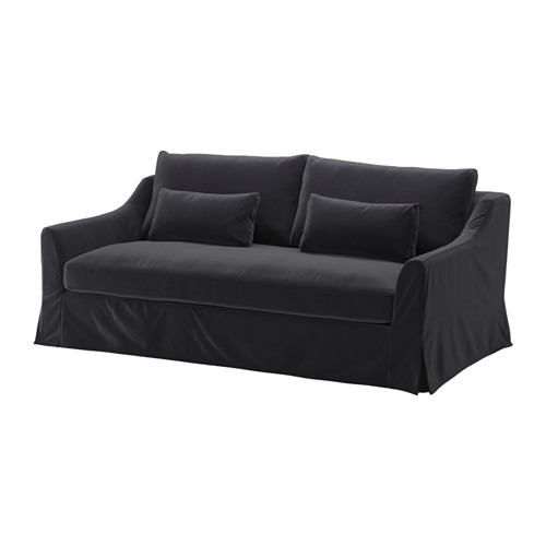 FÄRLÖV - cover for 3-seat sofa, Djuparp dark grey | IKEA Taiwan Online - PE619085_S4