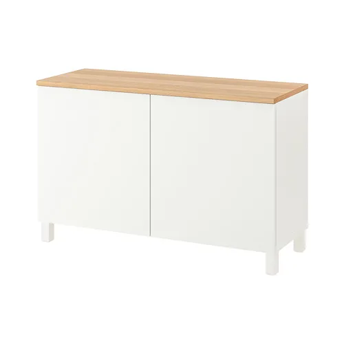 BESTÅ - 附門收納組合, 白色/Lappviken/Stubbarp 白色, 120x42x76 公分 | IKEA 線上購物 - PE814685_S4