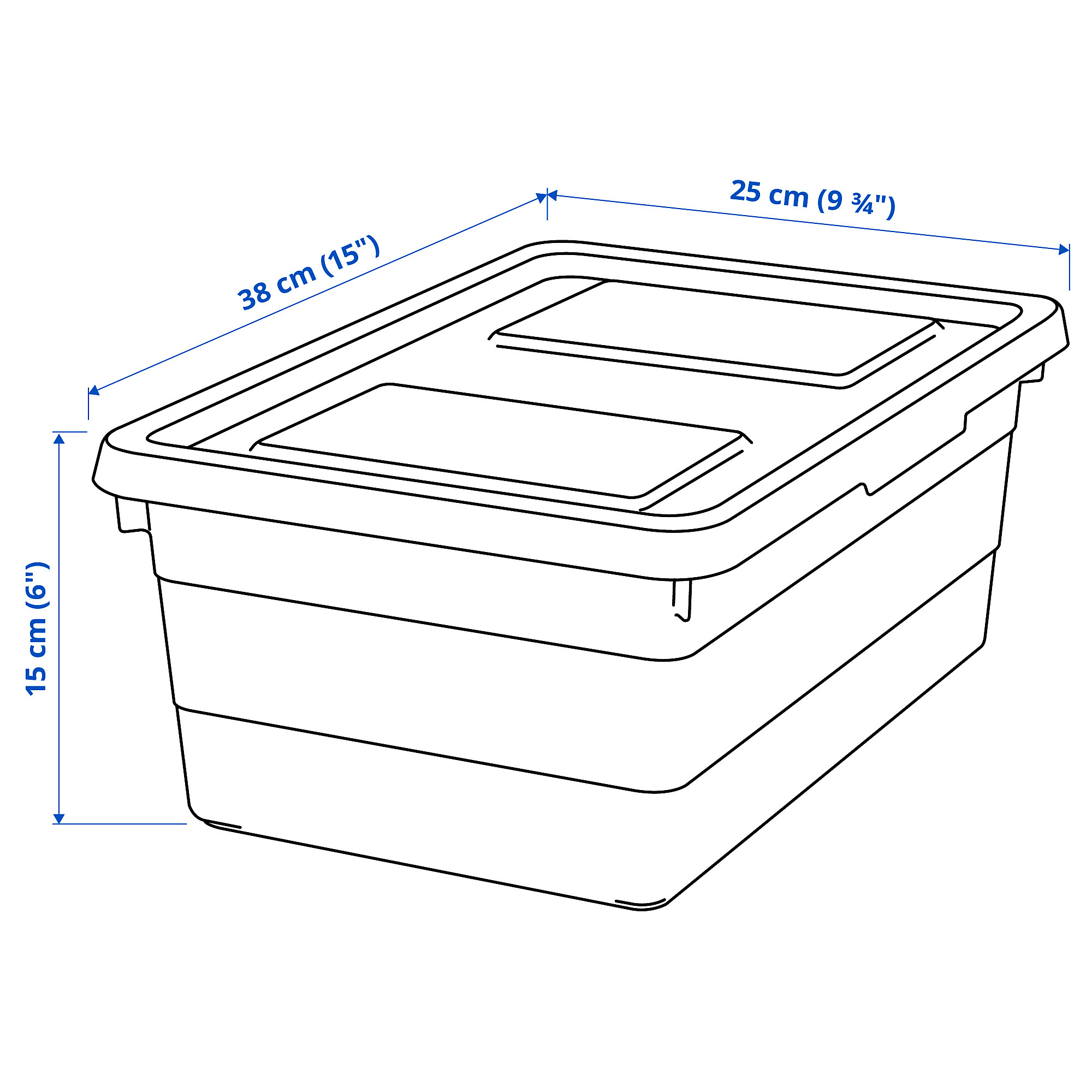 SOCKERBIT storage box with lid