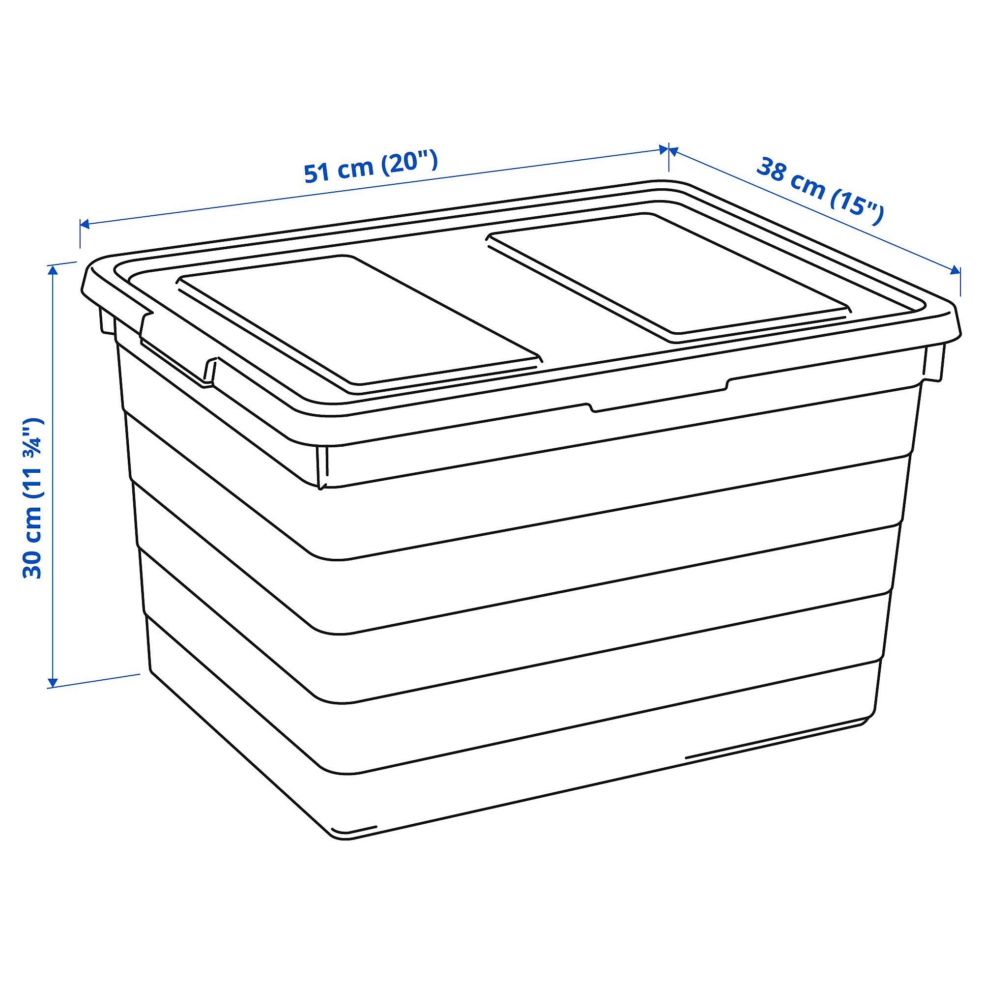 SOCKERBIT storage box with lid