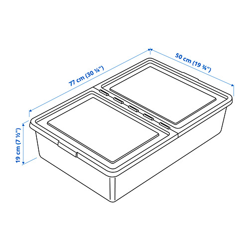 SOCKERBIT storage box with lid