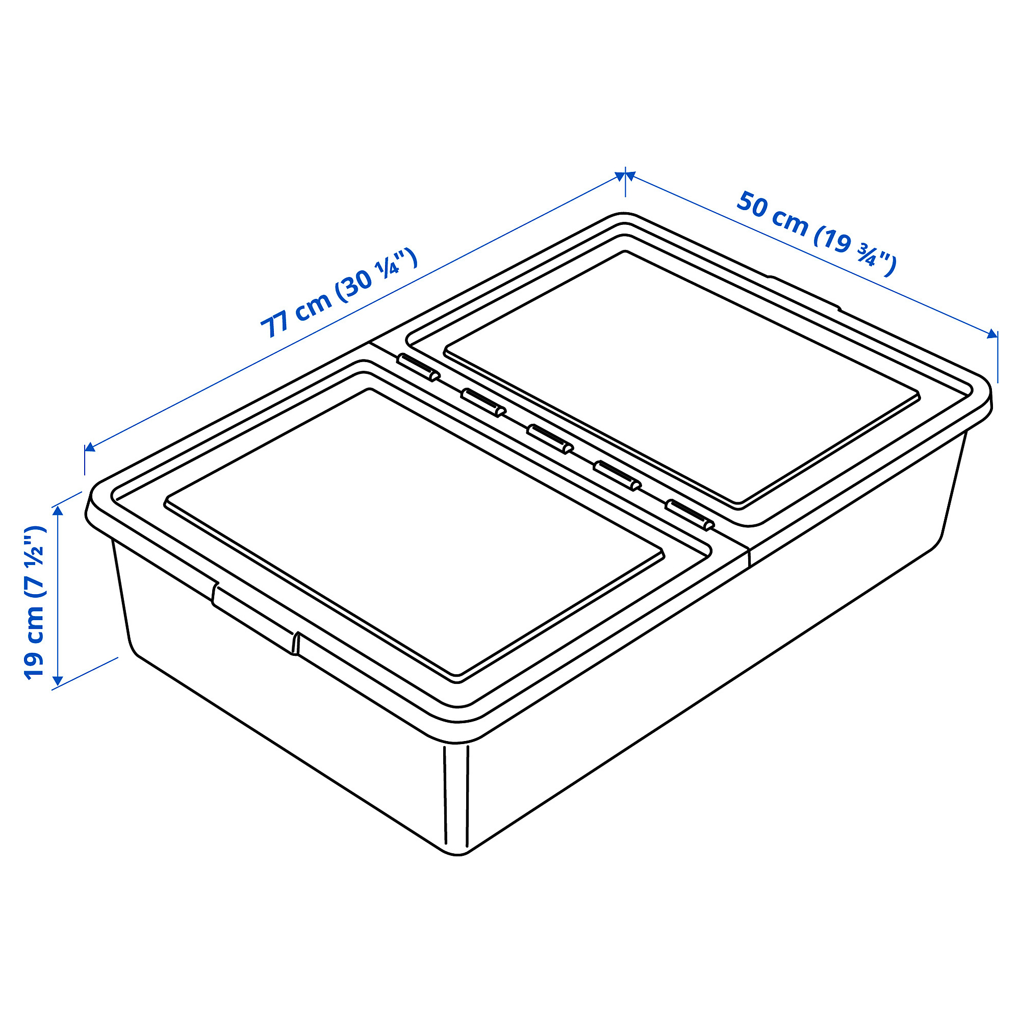 SOCKERBIT storage box with lid