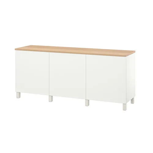 BESTÅ - 附門收納組合, 白色/Lappviken/Stubbarp 白色, 180x42x76 公分 | IKEA 線上購物 - PE814817_S4