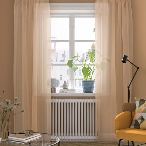 TERESIA sheer curtains, 1 pair