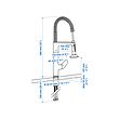 MAJSJÖN kitchen mixer tap pull down w spray