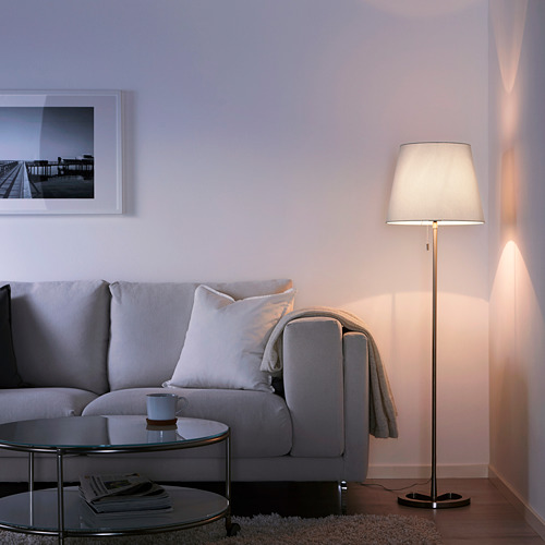 NYFORS - 落地燈, 鍍鎳 白色 | IKEA 線上購物 - PE611350_S4