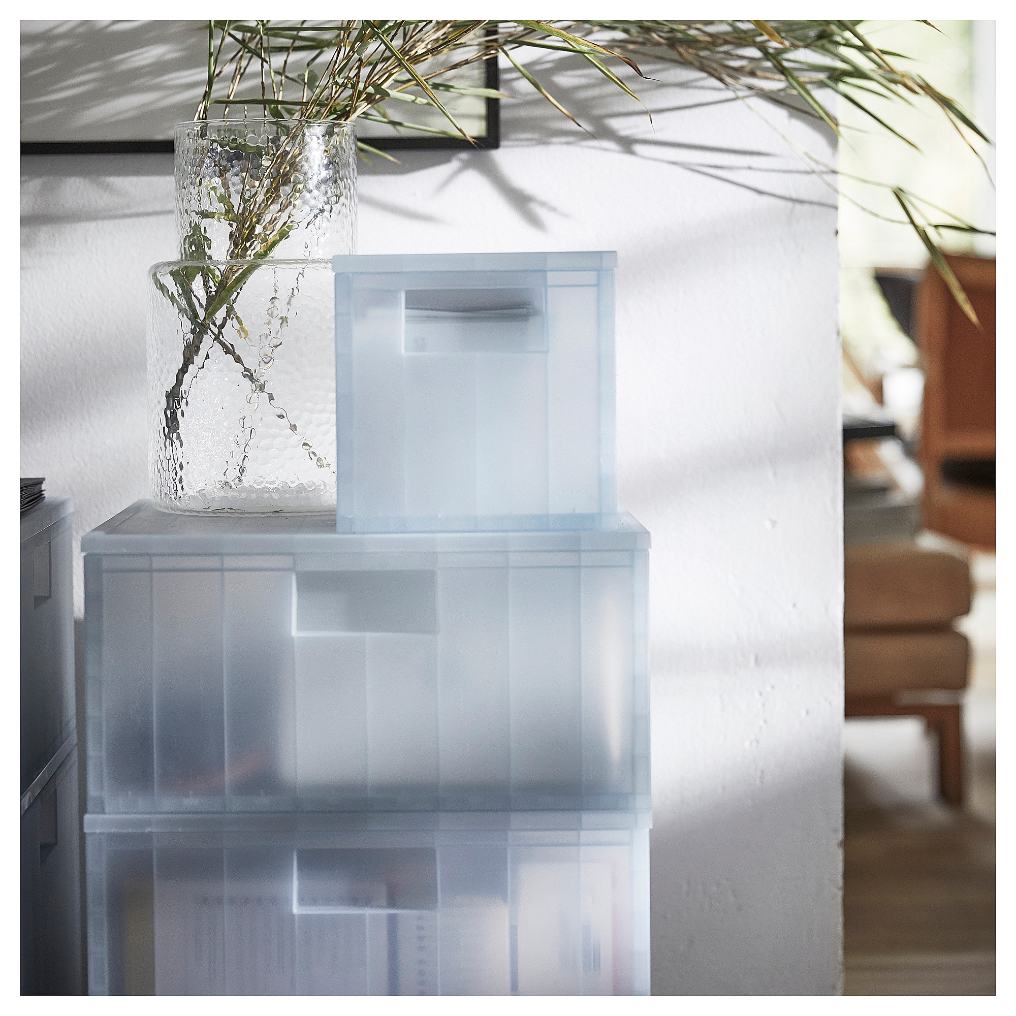 PANSARTAX storage box with lid