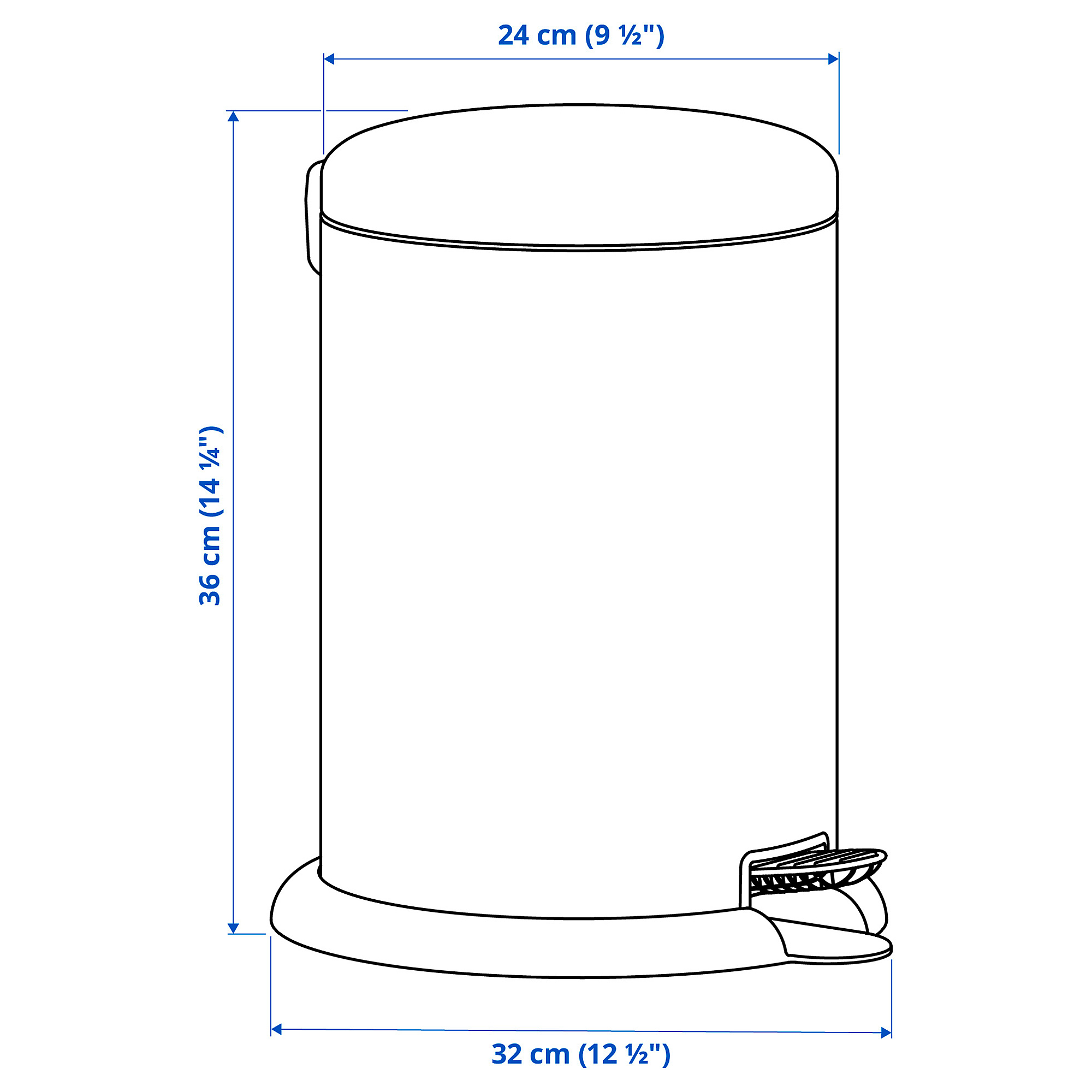 GÅNGSKYFFEL 腳踏式垃圾桶
