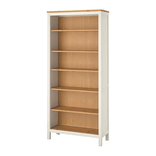 HEMNES - 書櫃, 染白色/淺棕色, 90x198 公分 | IKEA 線上購物 - PE814822_S4