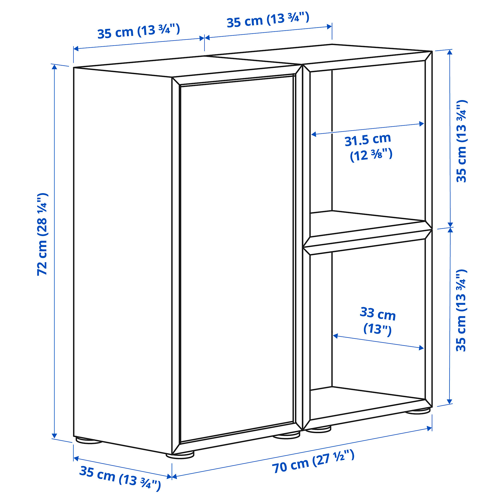 EKET cabinet combination with feet