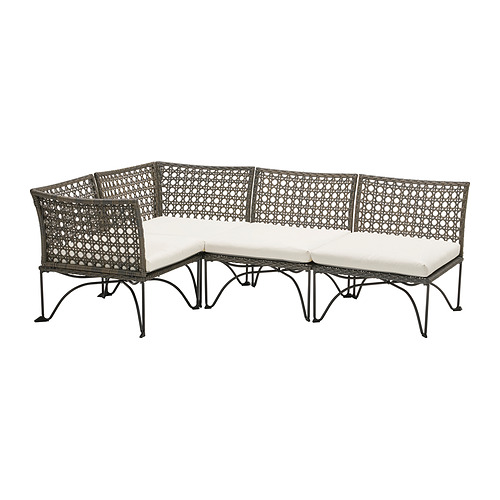 JUTHOLMEN modular corner sofa 3-seat, outdoor