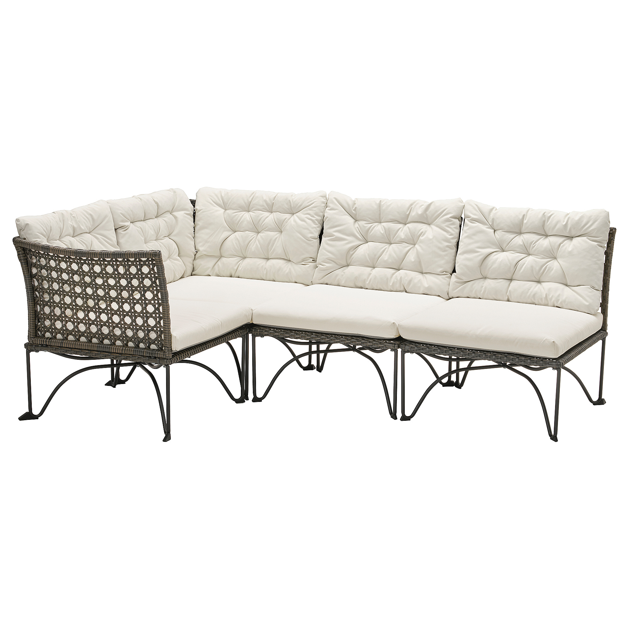 JUTHOLMEN modular corner sofa 3-seat, outdoor