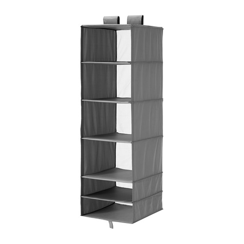 SKUBB - storage with 6 compartments, dark grey, 35x45x125 cm | IKEA Taiwan Online - PE670084_S4