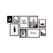 FISKBO frame with poster, set of 9