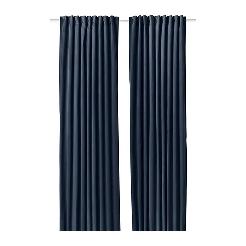 SANELA - 窗簾 2件裝, 深藍色/含織帶, 140x250 公分 | IKEA 線上購物 - PE931662_S4
