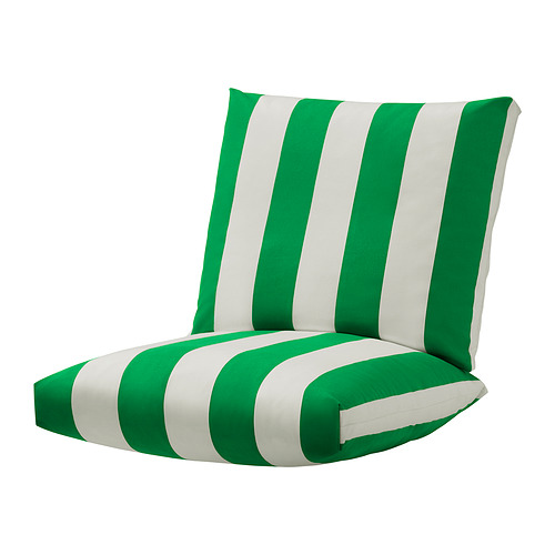 ÖNNESTAD - cushion set armchair, green/white/Radbyn | IKEA Taiwan Online - PE931684_S4