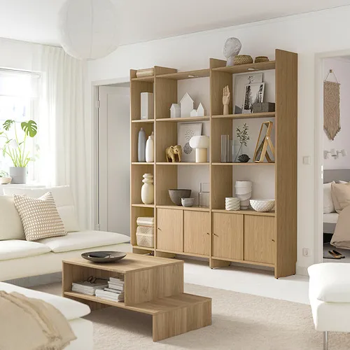 LÅDMAKARE storage combination w sliding doors
