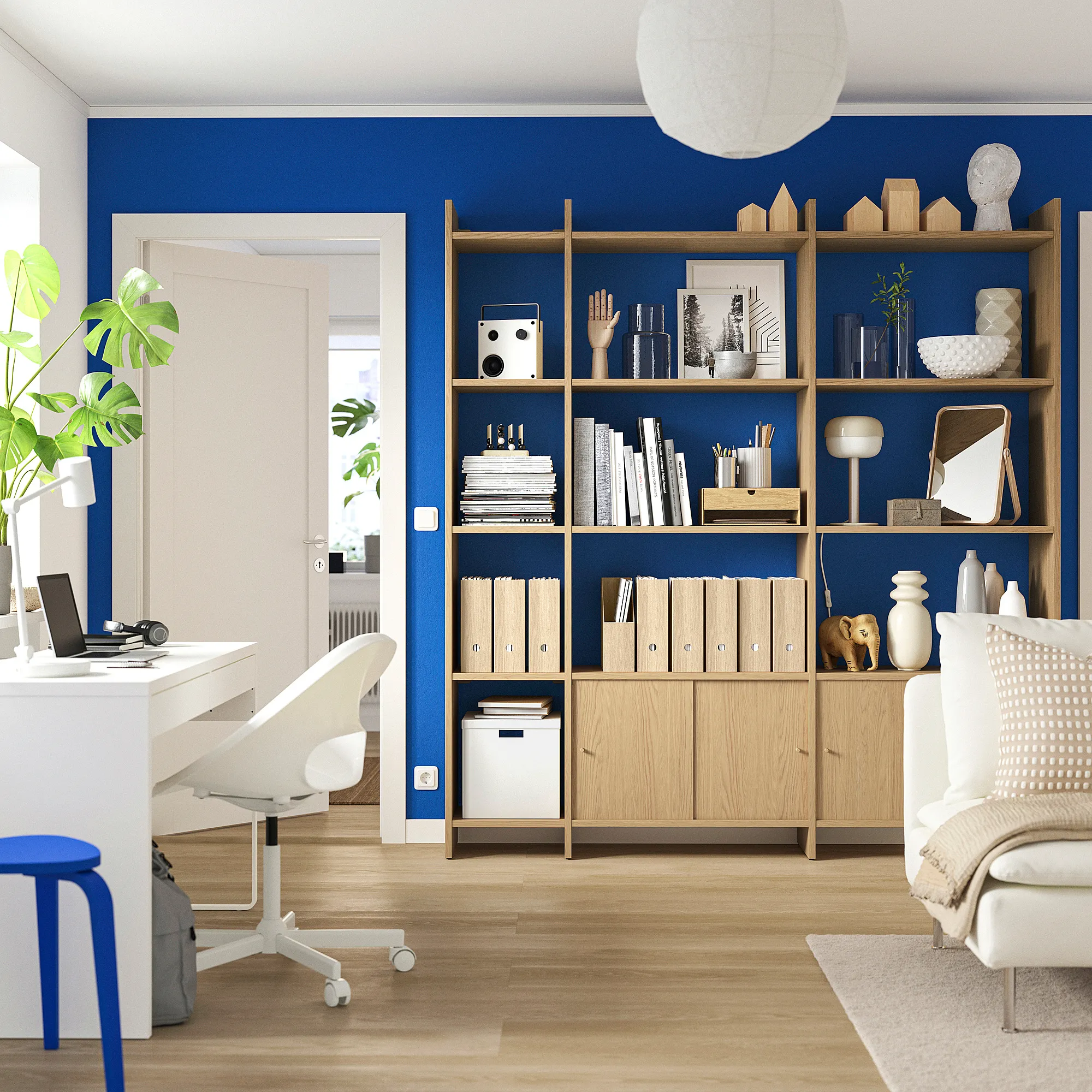 LÅDMAKARE storage combination w sliding doors