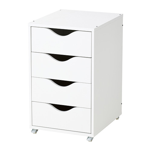 FRIIDROTT - drawer unit on castors, white, 35x56 cm | IKEA Taiwan Online - E1000155_S4