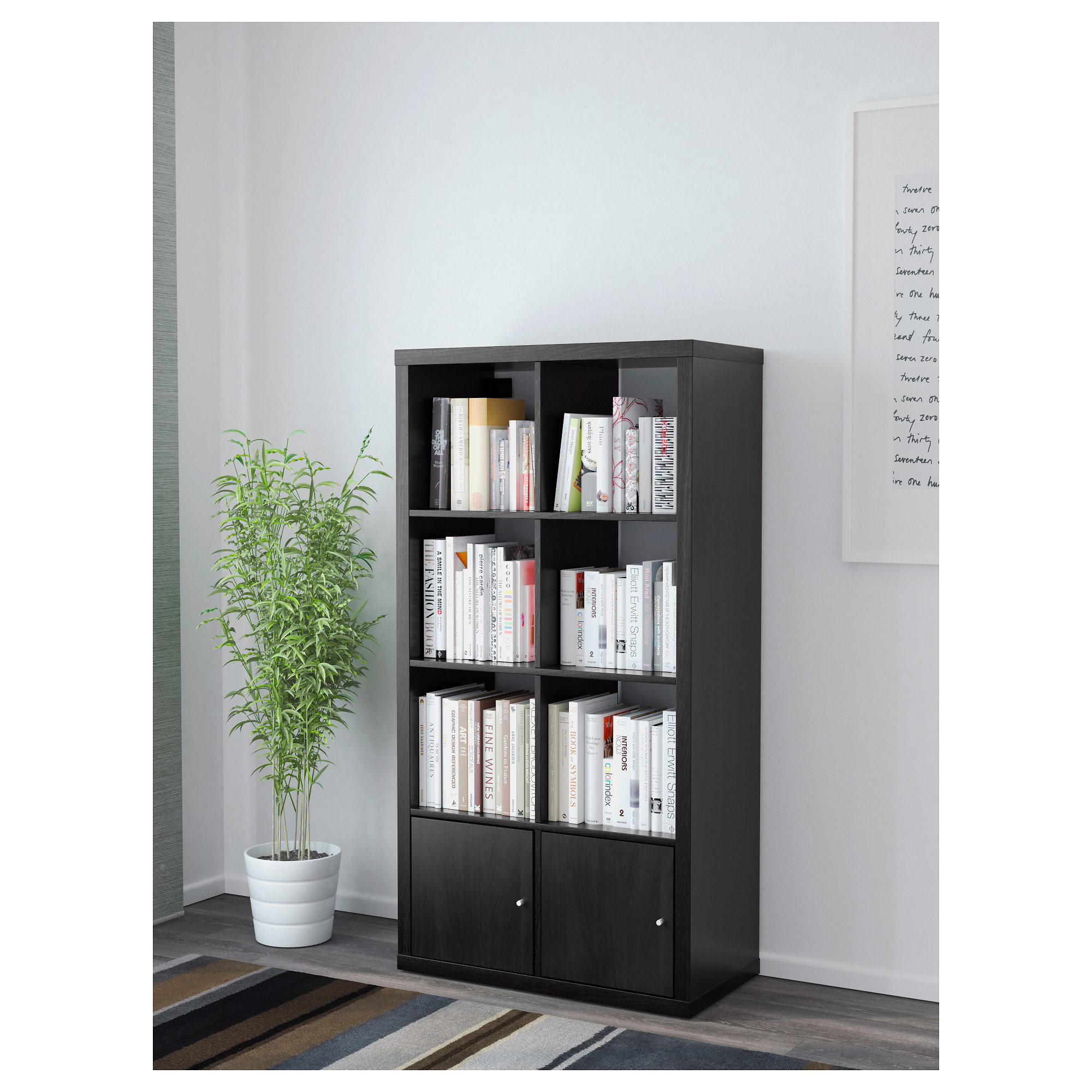 KALLAX shelving unit with doors