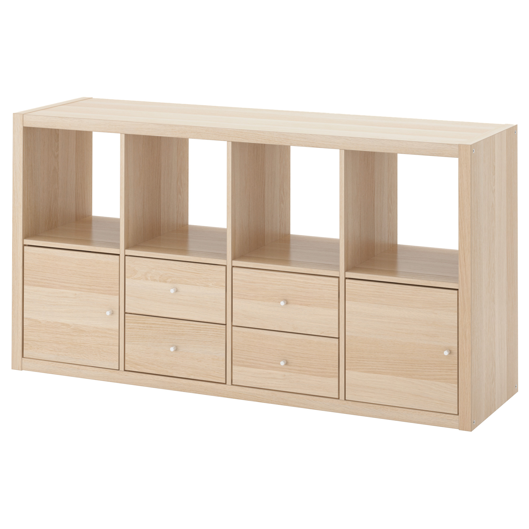 KALLAX shelving unit with 4 inserts