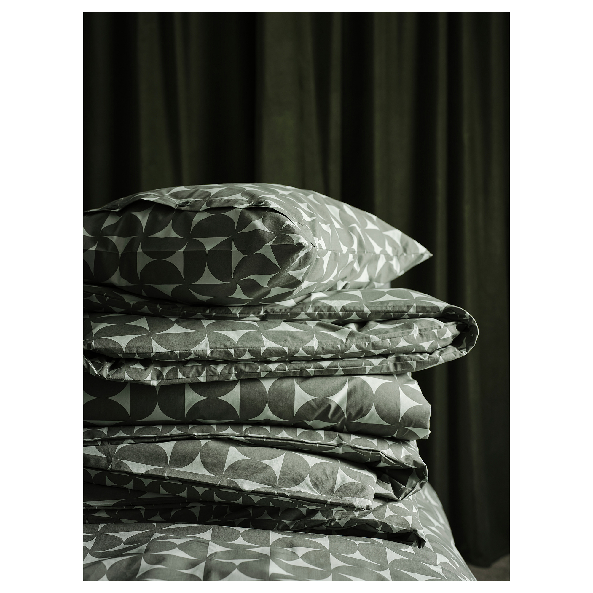 ÄNGSNEJLIKA duvet cover and 2 pillowcases