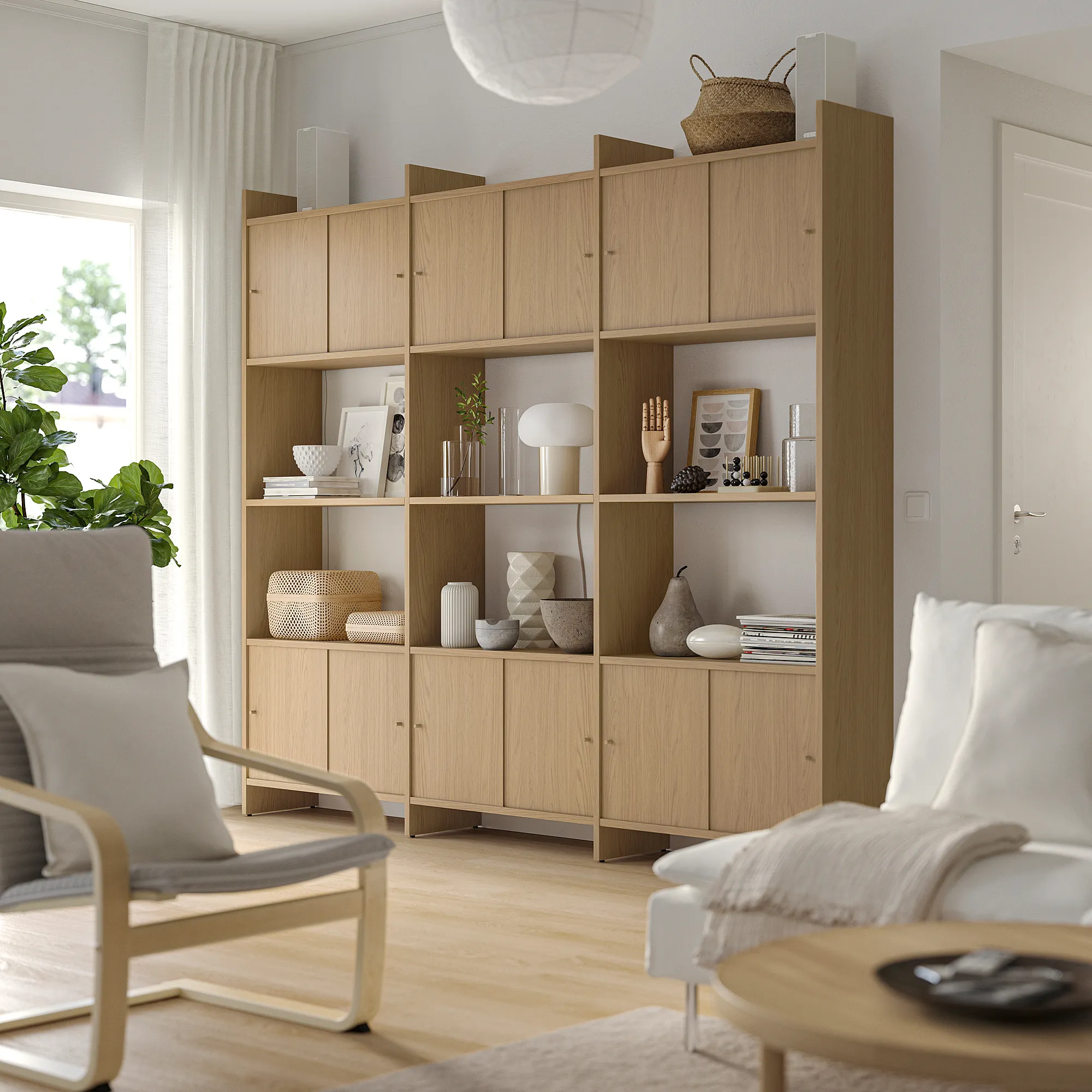 LÅDMAKARE storage combination w sliding doors