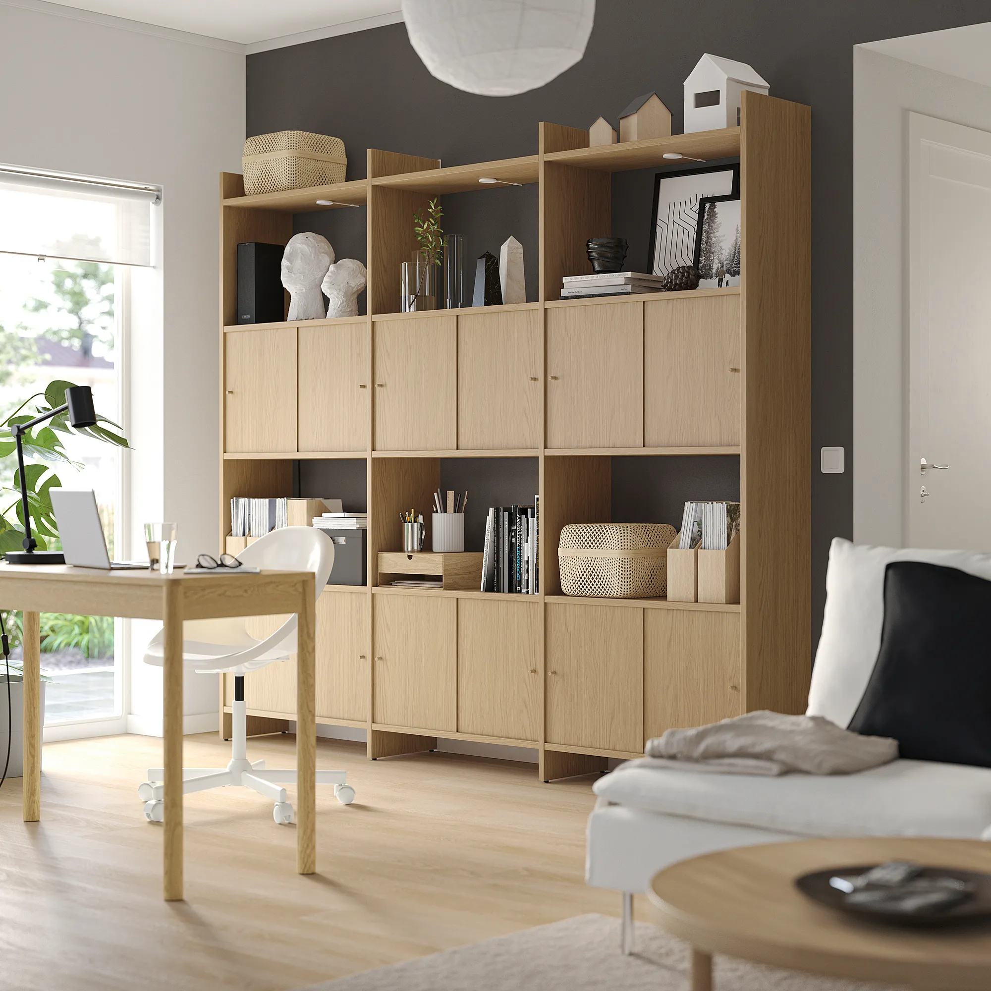 LÅDMAKARE storage combination w sliding doors