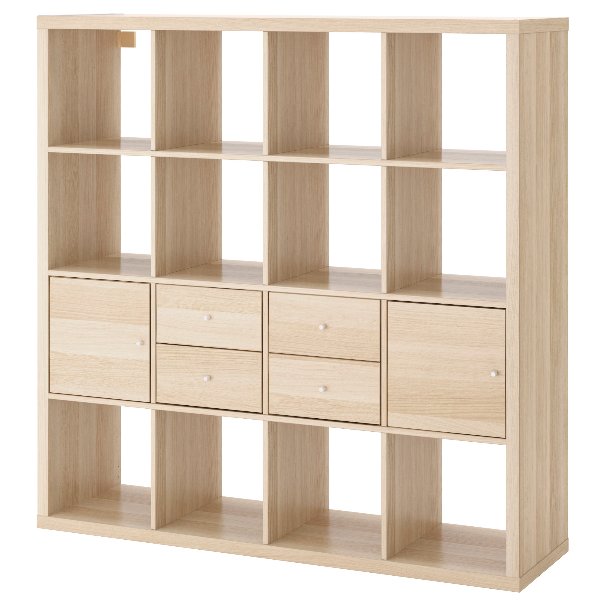 KALLAX shelving unit with 4 inserts