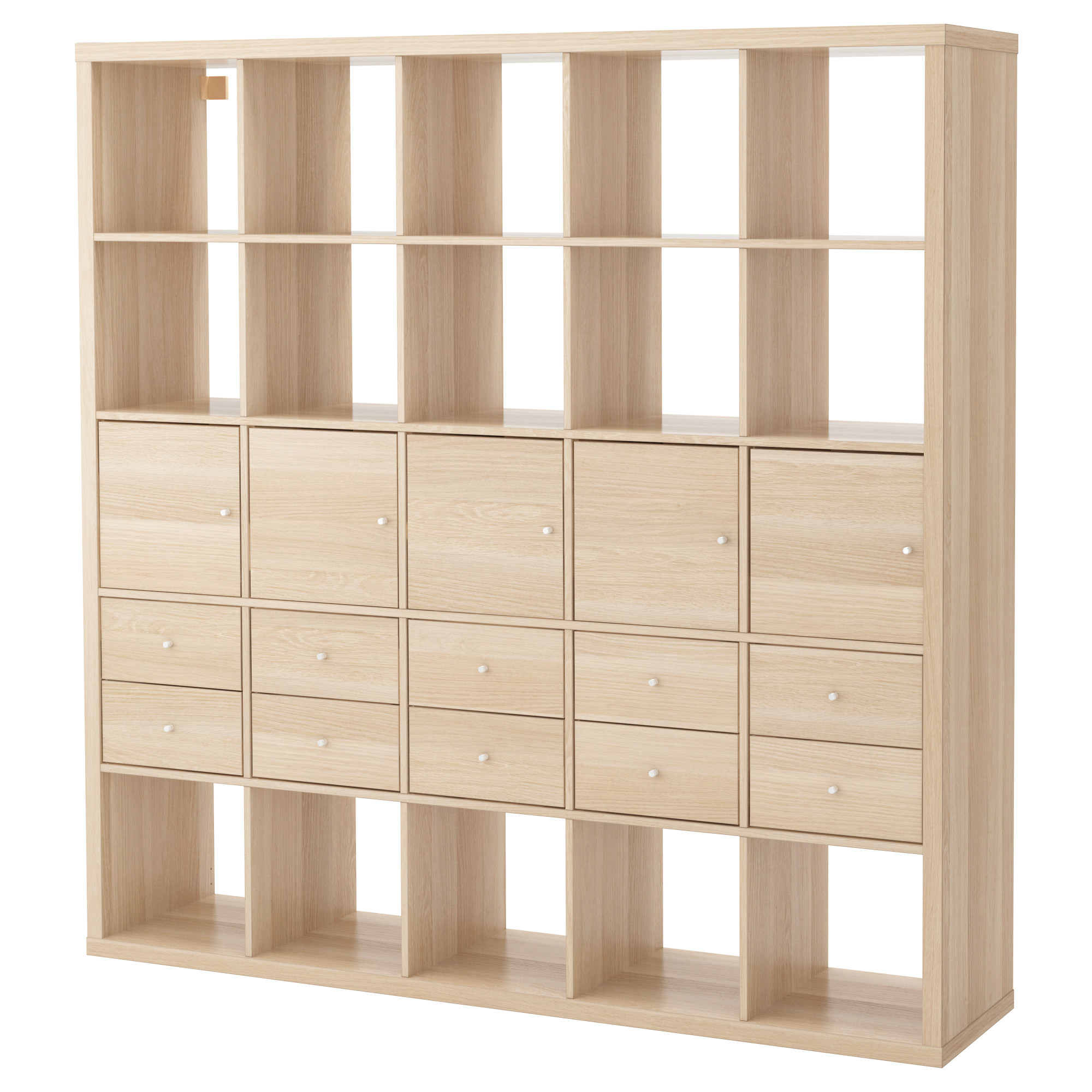 KALLAX shelving unit with 10 inserts