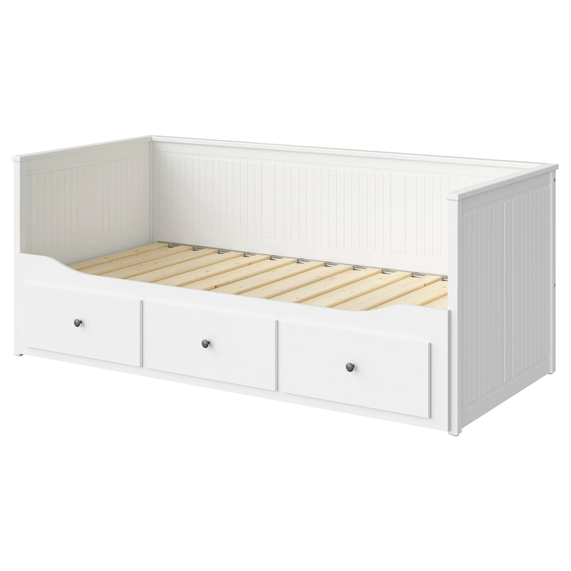 HEMNES 坐臥兩用床框附三個床底收納盒