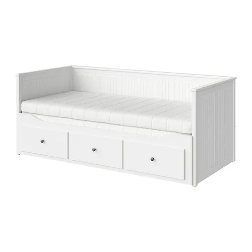 HEMNES - 坐臥兩用床/3床底收納盒/2床墊, 白色/Åfjäll 軟硬適中, 80x200 公分 | IKEA 線上購物 - PE896336_S4