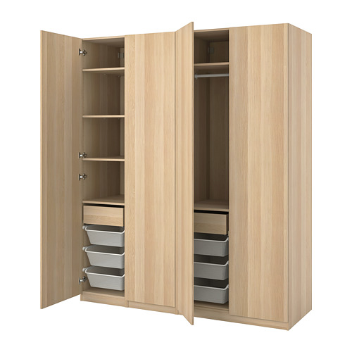 PAX/FORSAND - 衣櫃/衣櫥組合, 染白橡木紋/染白橡木紋, 200x60x236 公分 | IKEA 線上購物 - PE815041_S4