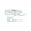BRIMNES bed frame with storage