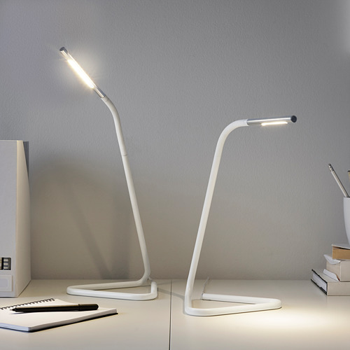 HÅRTE - LED檯燈, 閱讀燈, 工作燈, 白色/銀色 | IKEA 線上購物 - PE614886_S4