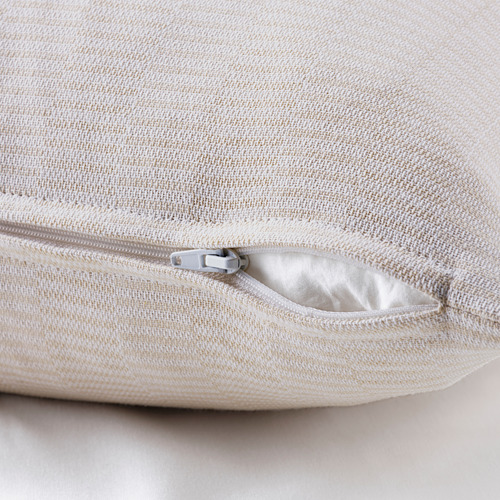 PLOMMONROS - cushion cover, beige/white | IKEA Taiwan Online - PE815074_S4