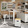TROTTEN - 升降式工作桌, 米色/白色 | IKEA 線上購物 - PE858097_S1