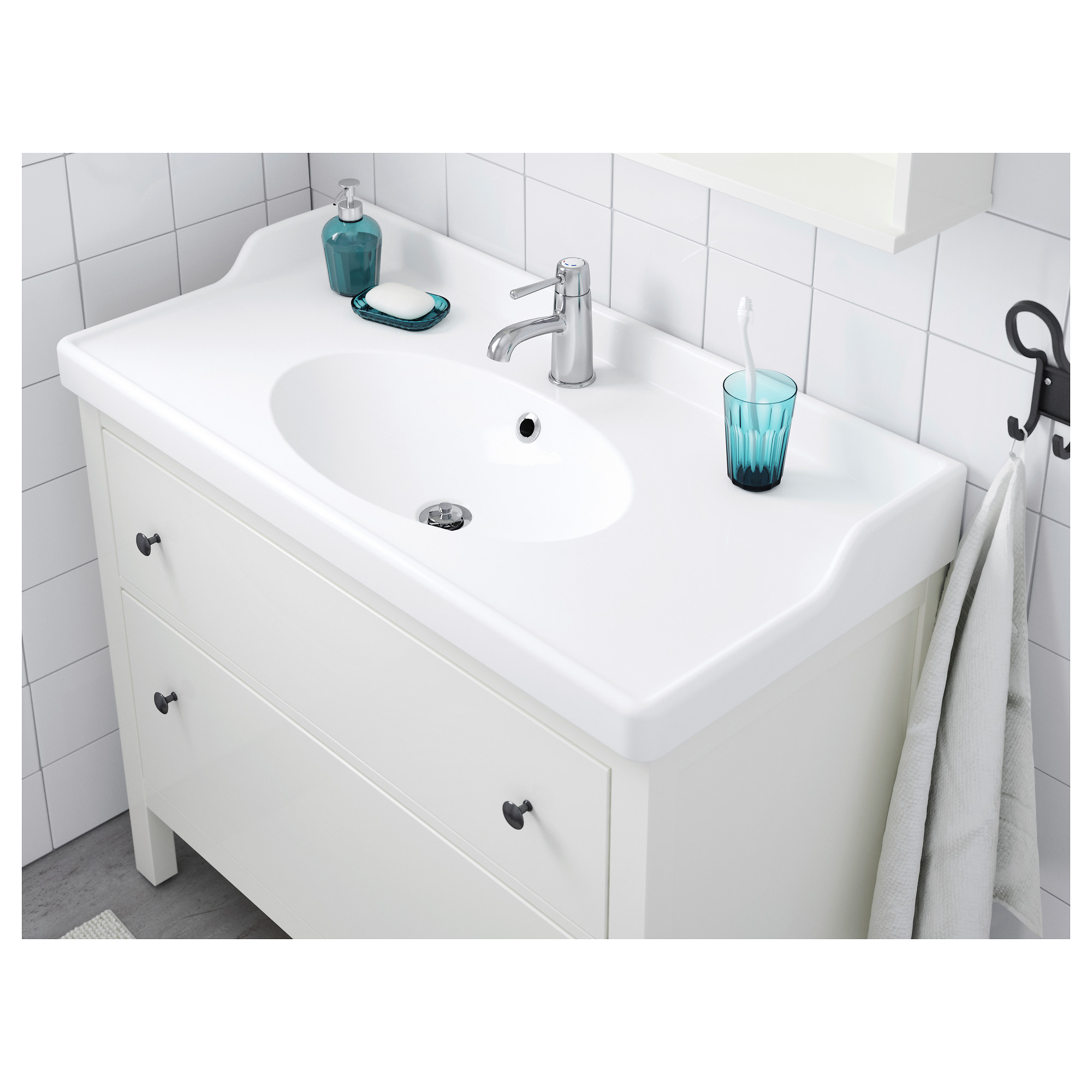 RATTVIKEN single wash basin white 102x49x6 cm IKEA Taiwan Online
