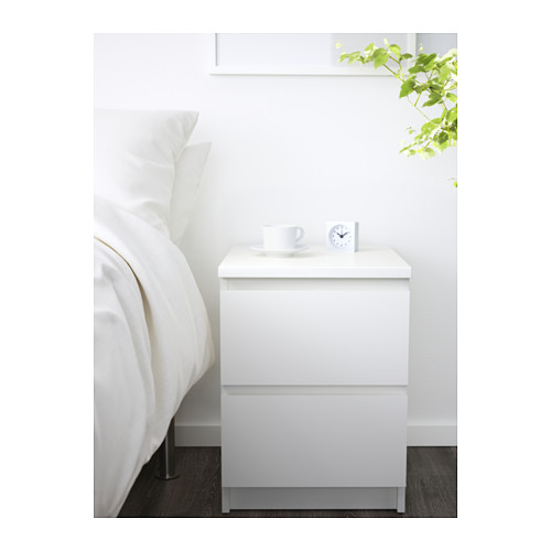 MALM - 抽屜櫃/2抽, 白色 | IKEA 線上購物 - PE555670_S4