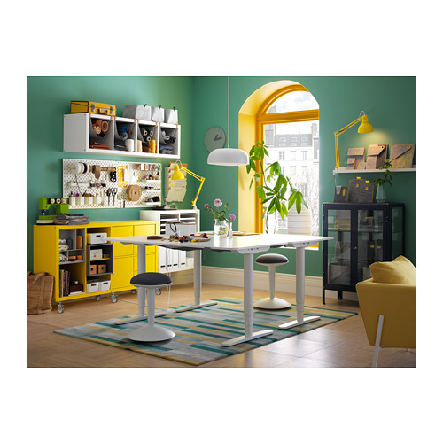 BEKANT - 電動升降式工作桌, 白色 | IKEA 線上購物 - PH146208_S4
