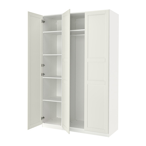 PAX/TYSSEDAL - 衣櫃/衣櫥組合, 白色/鏡面 | IKEA 線上購物 - PE858171_S4