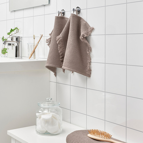 VALLASÅN - 毛巾, 淺灰色/棕色 | IKEA 線上購物 - PE815155_S4