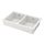 HAVSEN - sink bowl, 2 bowls w visible front, white, 82x48 cm | IKEA Taiwan Online - PE670237_S1