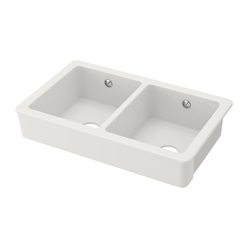 HAVSEN - 造型水槽/雙槽, 白色, 82x48 公分 | IKEA 線上購物 - PE670237_S4