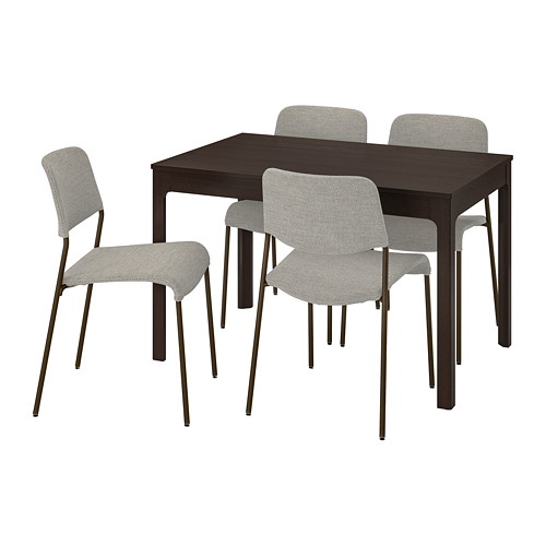 EKEDALEN/UDMUND table and 4 chairs