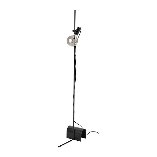 HÅRSLINGA/MOLNART - floor lamp with light bulb, black/globe grey clear glass | IKEA Taiwan Online - PE896529_S4